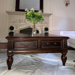 Wooden Coffee Table with Storage